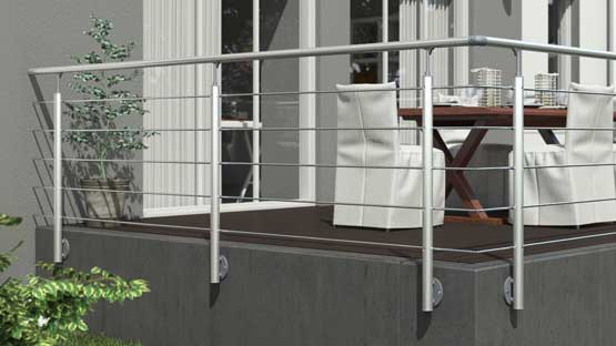 handrail banister for outdoor use