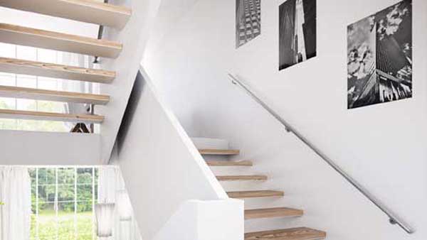 Wall handrail for indoor and outdoor use