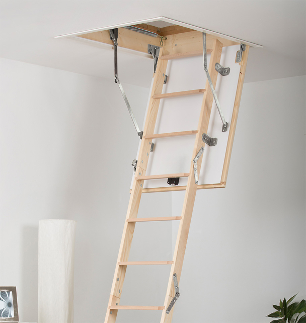 Made-to-measure loft ladder Mini40 