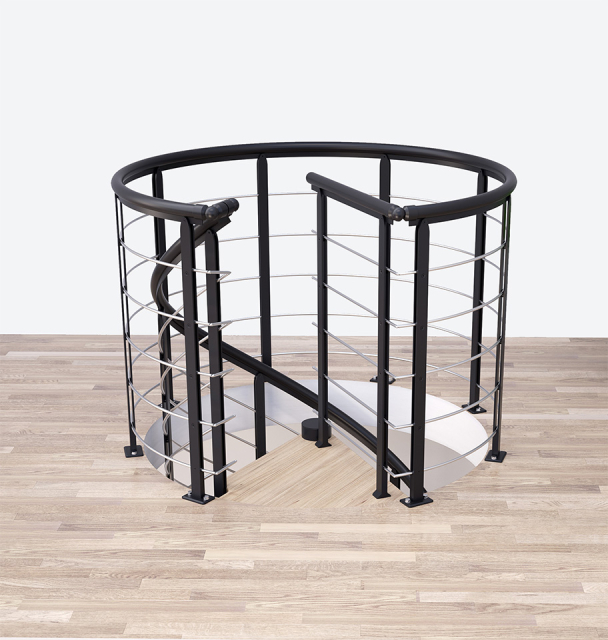 Landing banister spiral DESIGN-ROUND 