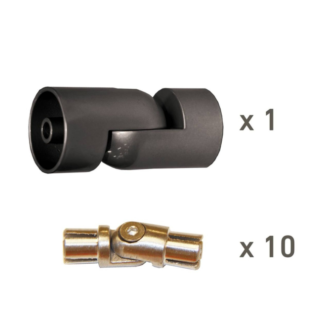 Corner kit anthracite for PROVA 10