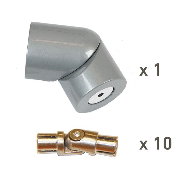 Corner kit PROVA banister 10 Alu