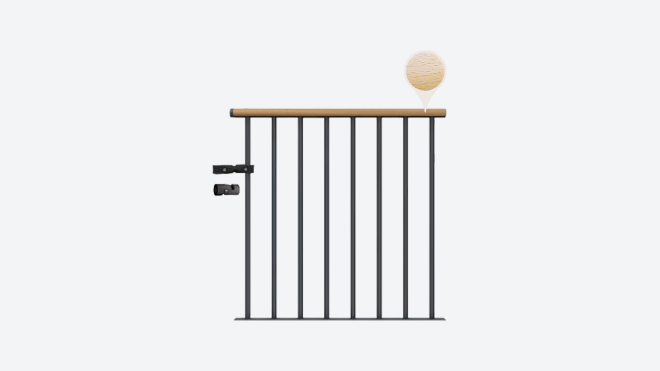 Landing banister CLASSIC Anthracite, RAL 7016