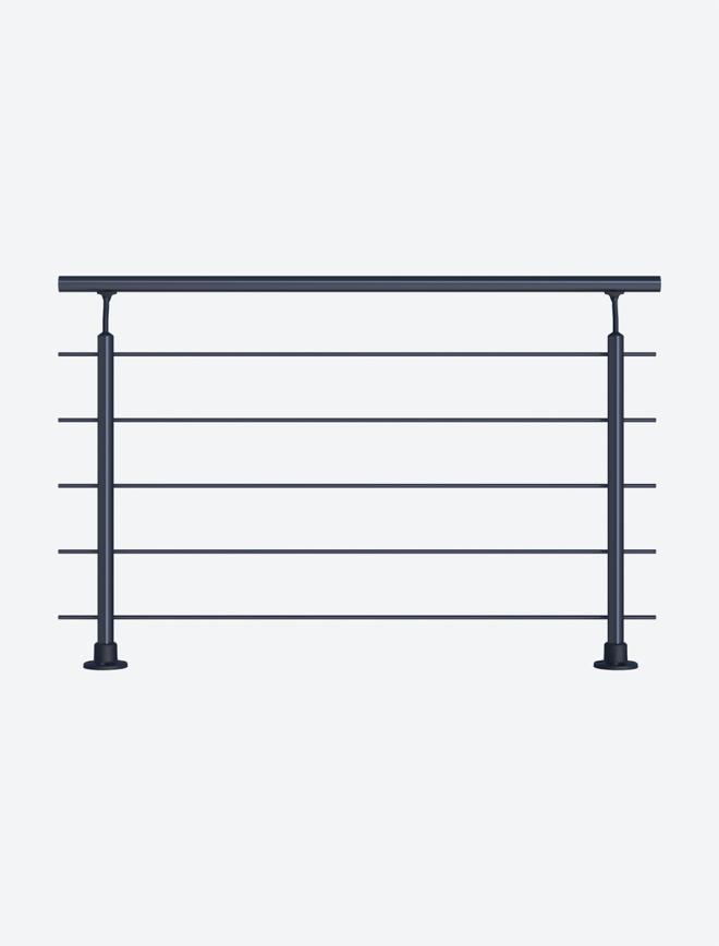 Balustrade kit CLEAN Black