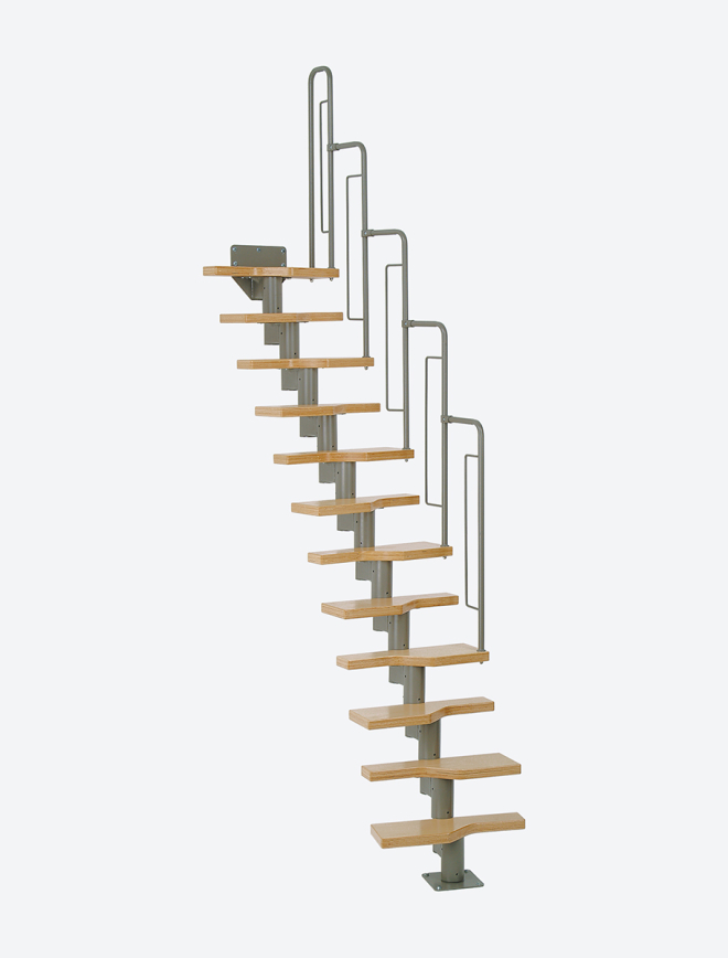 Staircase GRAZ Grey, RAL 9007