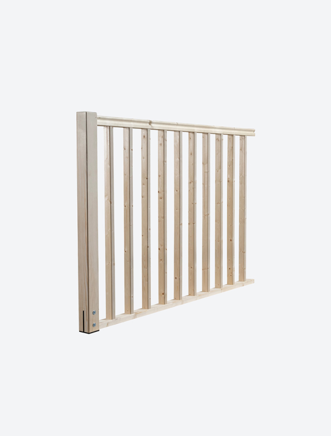 Wooden Handrail Banister MADEIRA – 1.5 m Black