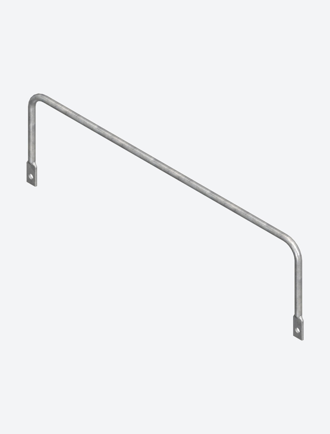 Riser bars for outdoor spiral staircases Grey metallic