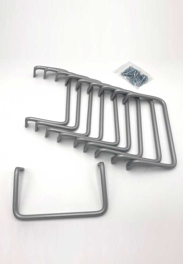 Riser bars for modular staircases 30 pcs Pearl grey