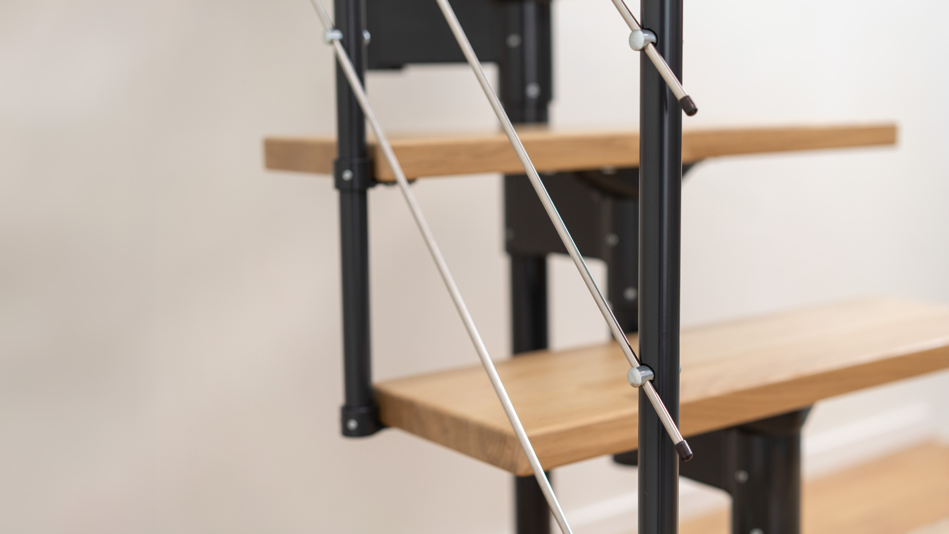 External handrail banister BOSTON Black, RAL 9005