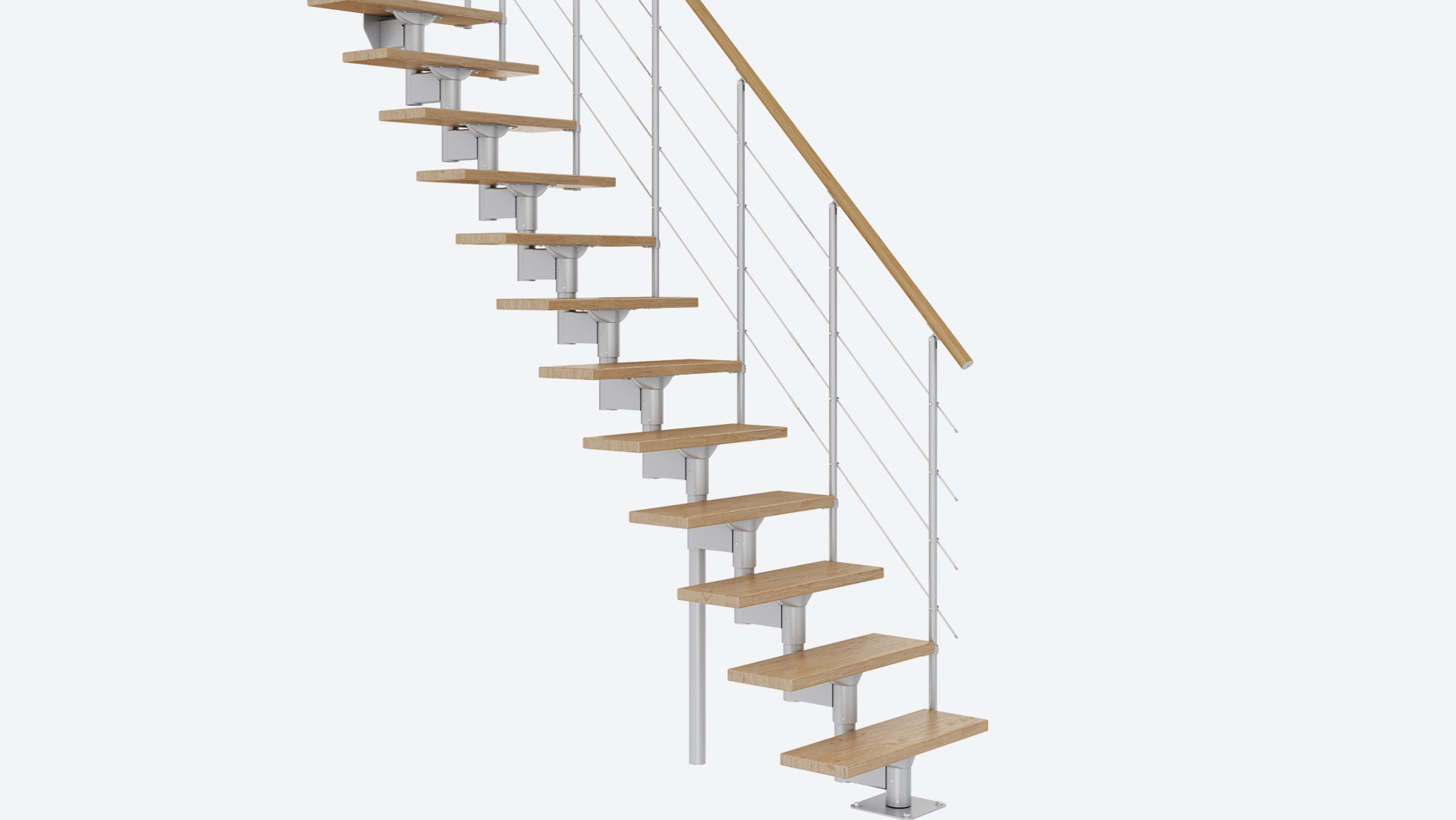 External handrail banister BOSTON Black, RAL 9005