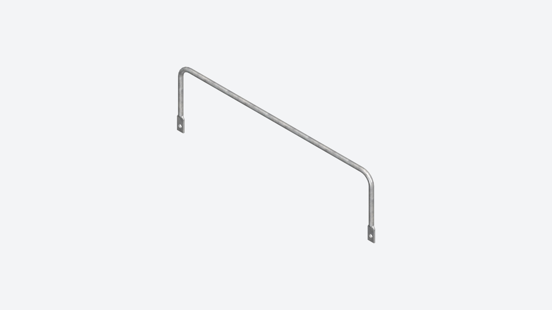 Riser bars for outdoor spiral staircases Grey metallic