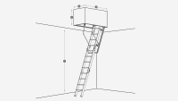 Made to measure Loft ladder REI 60 thumbnail
