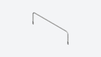 Riser bars for outdoor spiral staircases Grey metallic