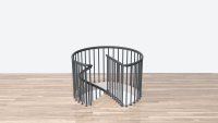 Landing banister spiral CLASSIC-ROUND Anthracite, RAL 7016