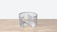 Landing banister spiral CLASSIC-ROUND Pearl grey