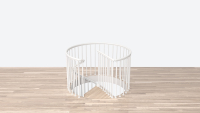 Landing banister spiral CLASSIC-ROUND White RAL 9016