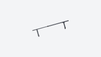 Telescopic handrail in steel | Made to measure loft ladders